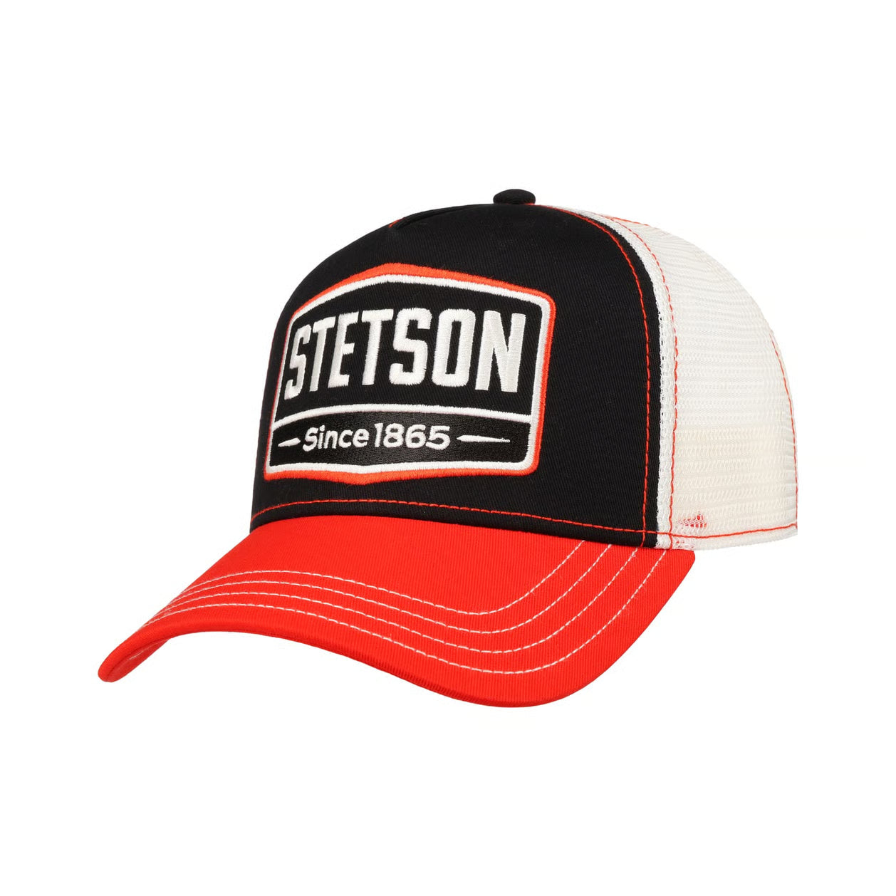 Stetson Trucker Cap Gasoline - Black / Orange