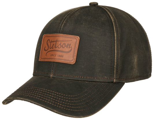 Stetson Leather Patch Cap