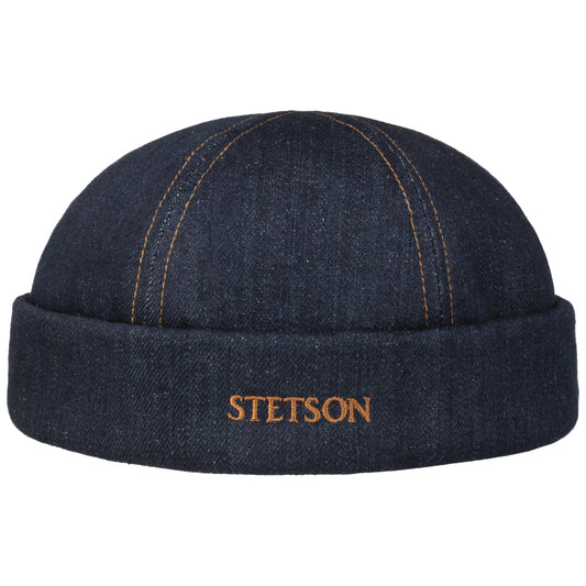 Contrast Stitch Denim Docker Hat
