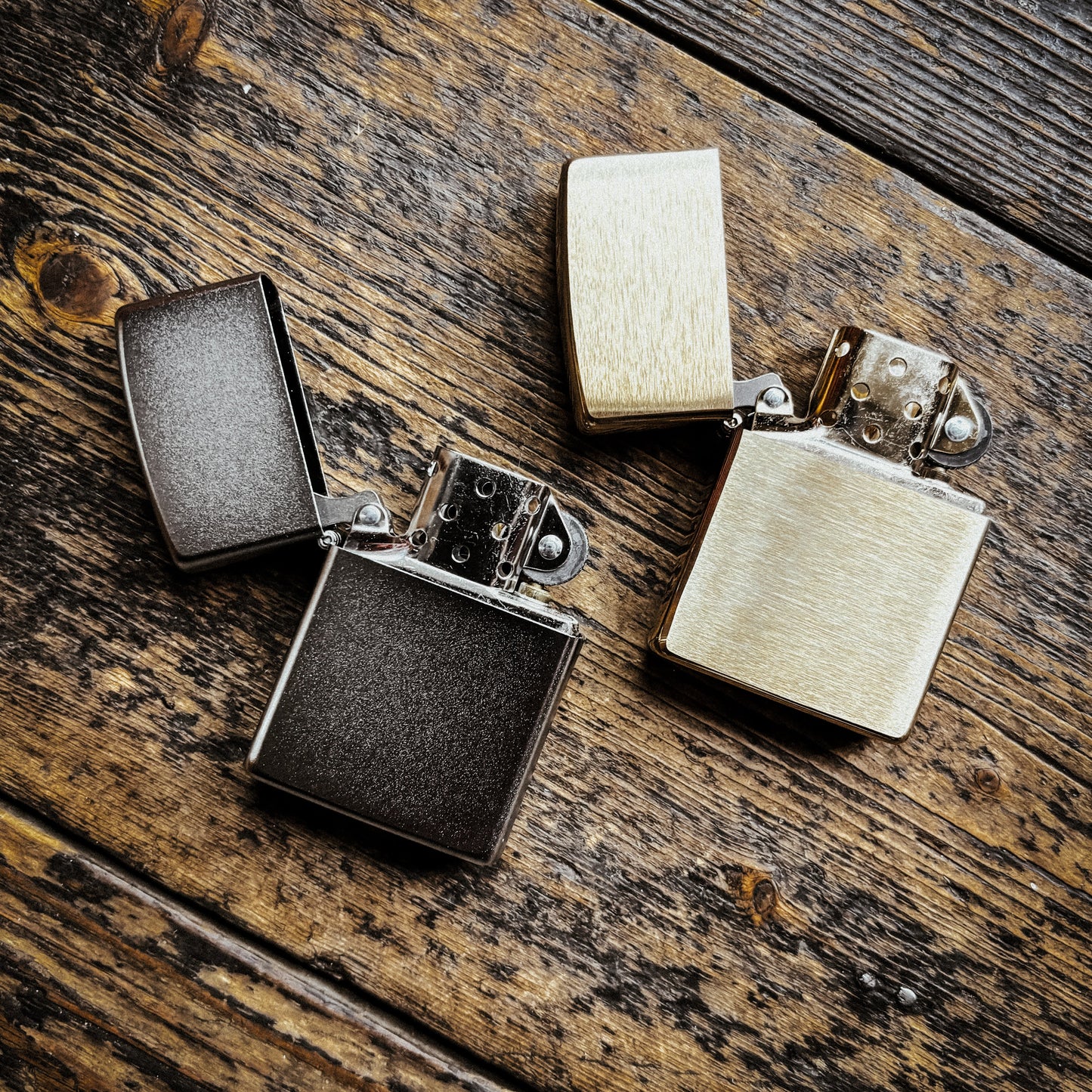 Zippo - PL Zip 205 Reg Satin Finish Genuine Lighter
